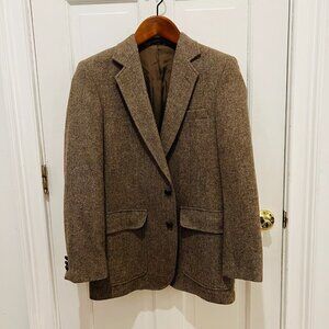 VTG Men’s Imperial By Haggar Wool Tweed Herringbone Blazer Jacket 38 R USA
